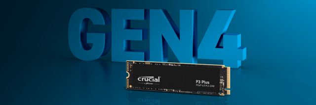 内蔵型SSD crucial P3 Plus NVMe M.2 Gen4x4 4TB Crucial P3 Plus SSD 4To PCIe Gen4 NVMe M.2 SSD Interne, Jusqu'à