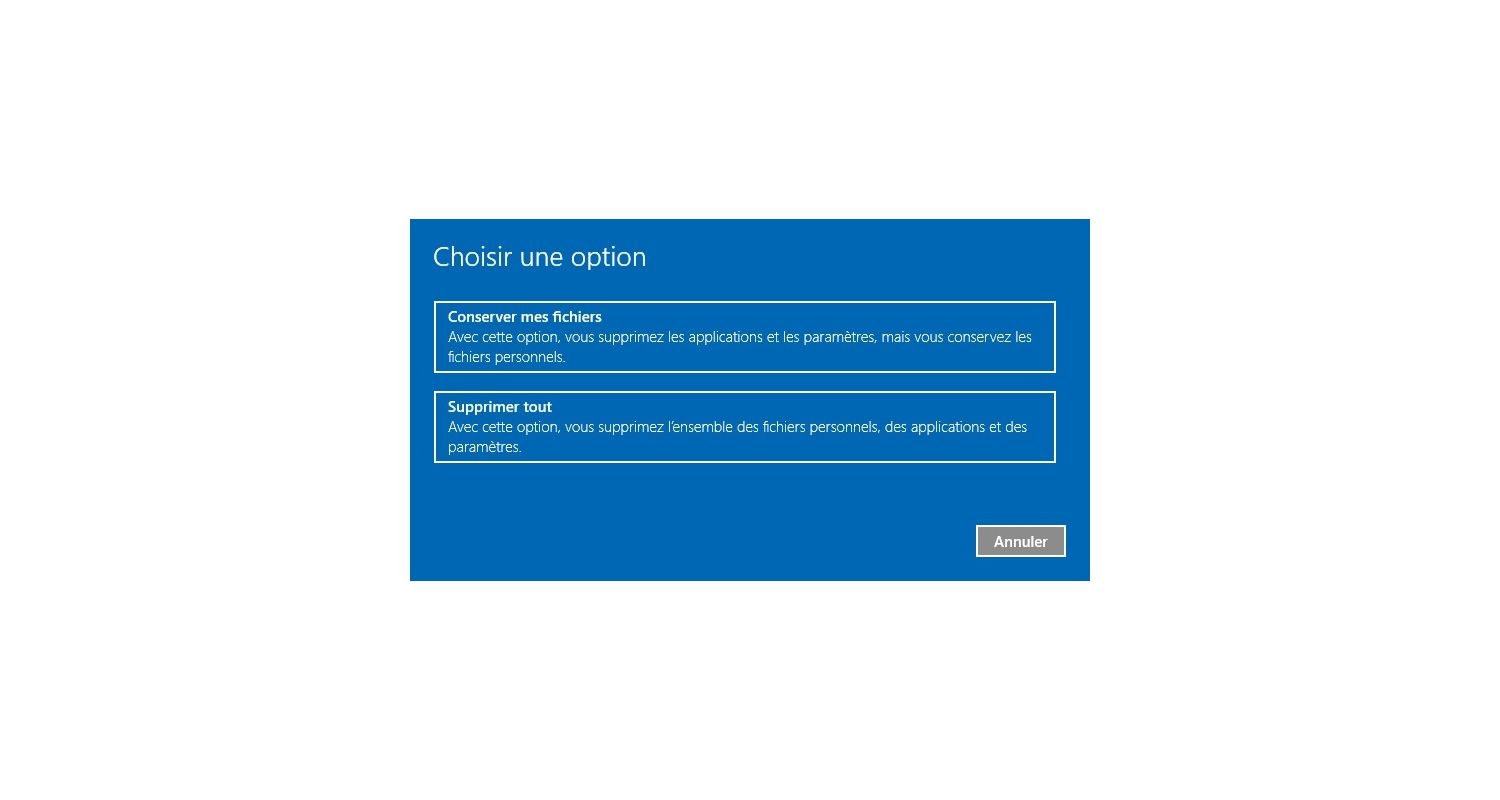 Fenêtre contextuelle Windows 10 indiquant à l’utilisateur la suppression des fichiers et le nettoyage du disque